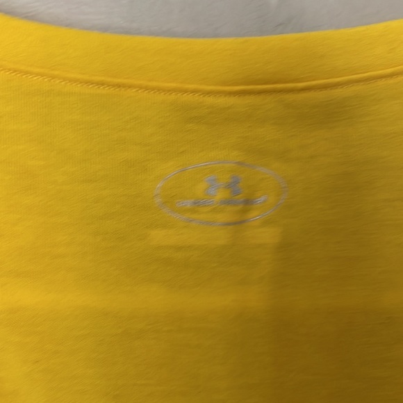 Under Armour bright yellow “Athletes Run” tee. Size Large in good condition - Picture 3 of 6